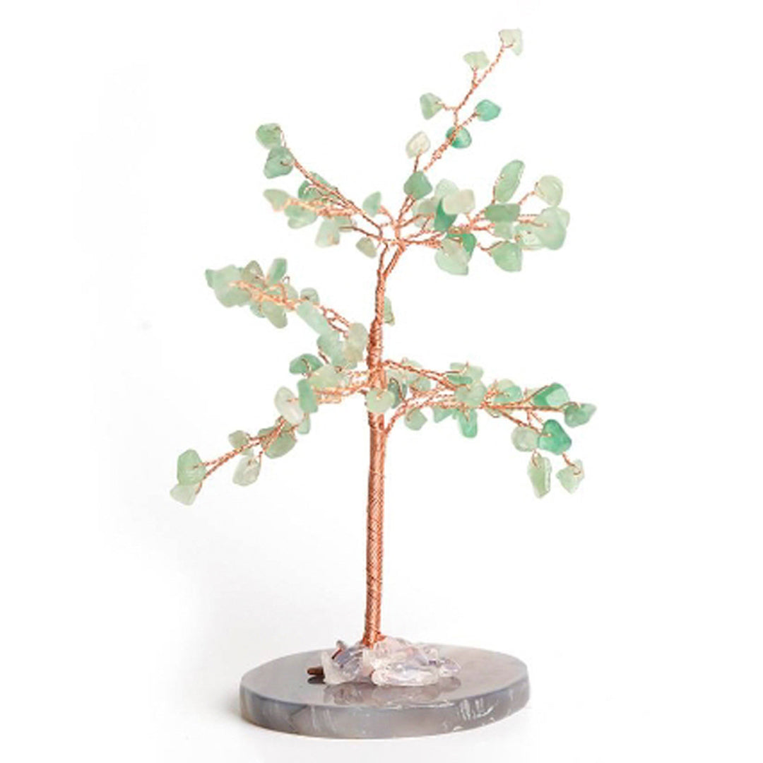 Agate base crystal tree ornament