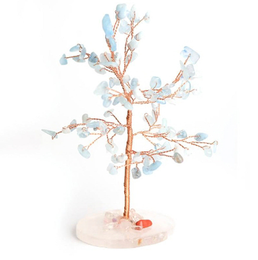 Agate base crystal tree ornament