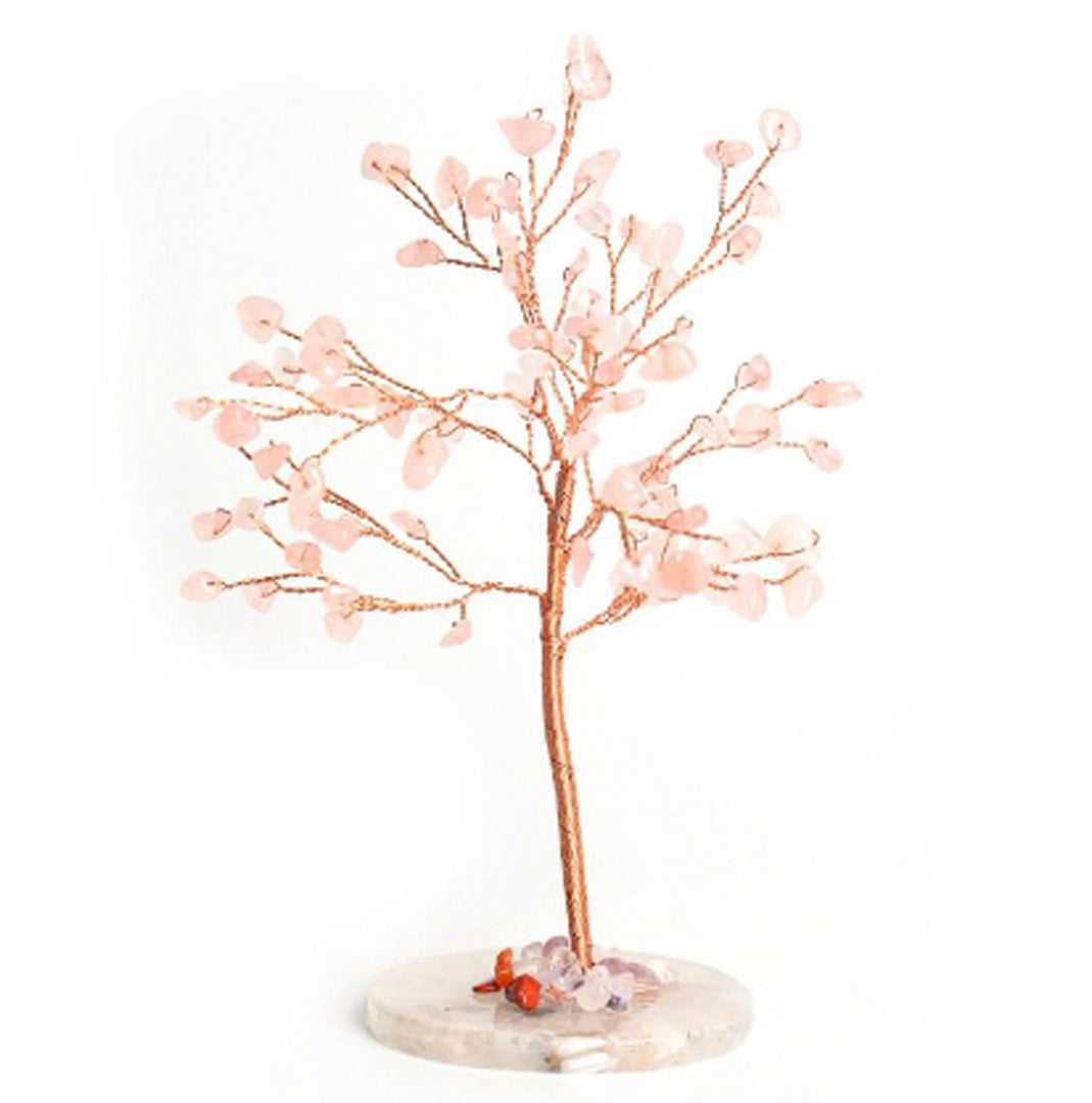 Agate base crystal tree ornament