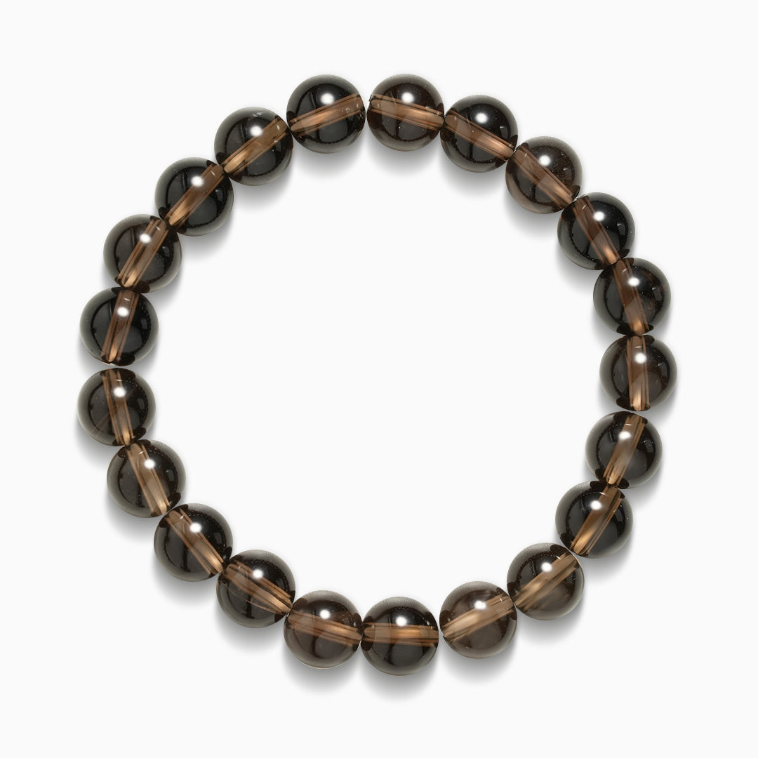 Smoky Quartz Mineral Bead Bracelet