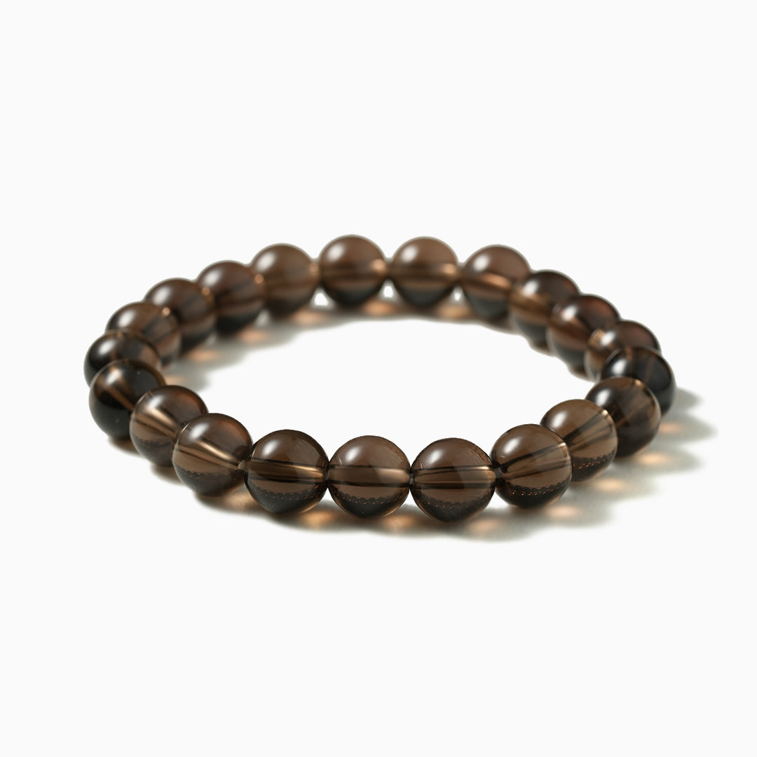 Smoky Quartz Mineral Bead Bracelet