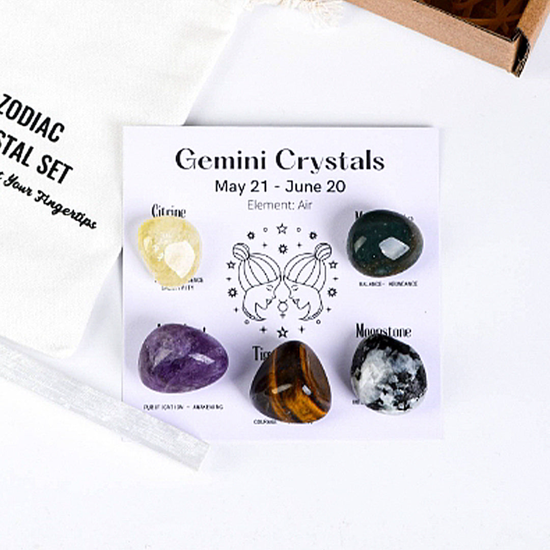 Zodiac Healing Stone Set