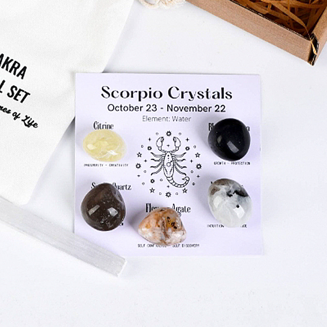 Zodiac Healing Stone Set