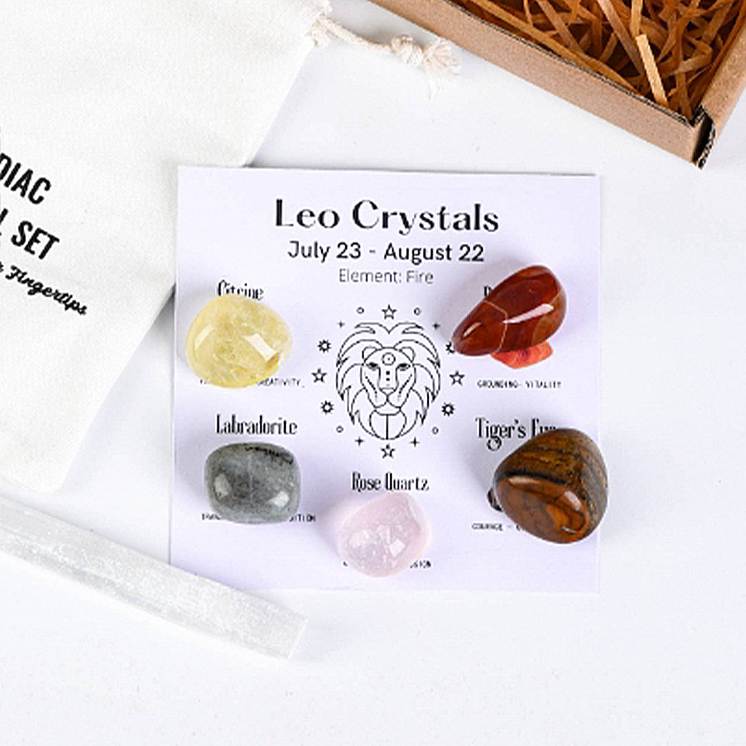 Zodiac Healing Stone Set