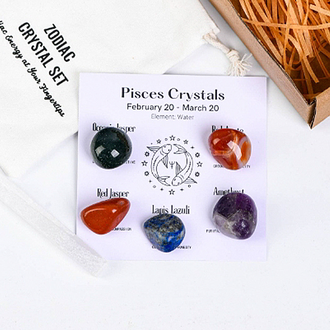 Zodiac Healing Stone Set