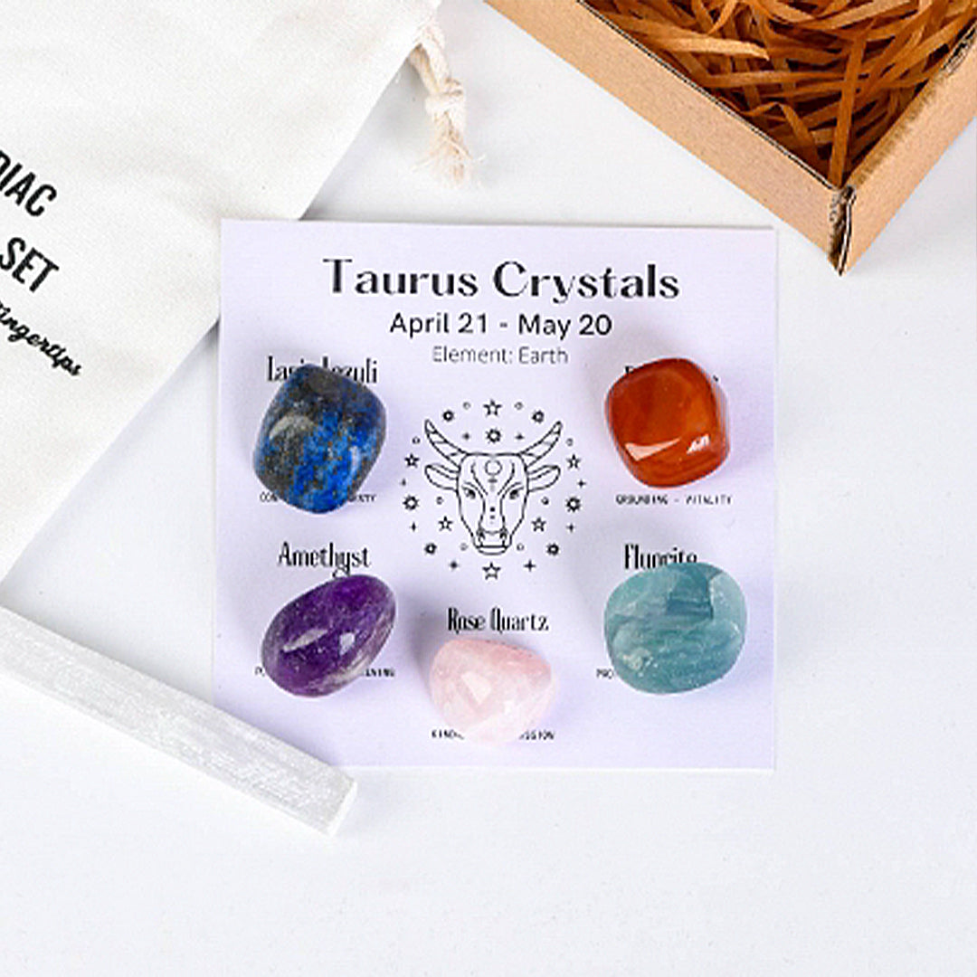 Zodiac Healing Stone Set