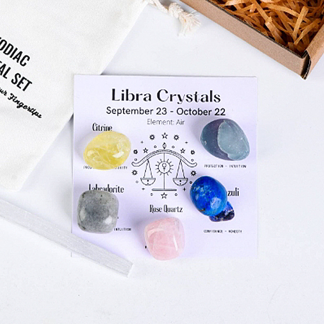 Zodiac Healing Stone Set