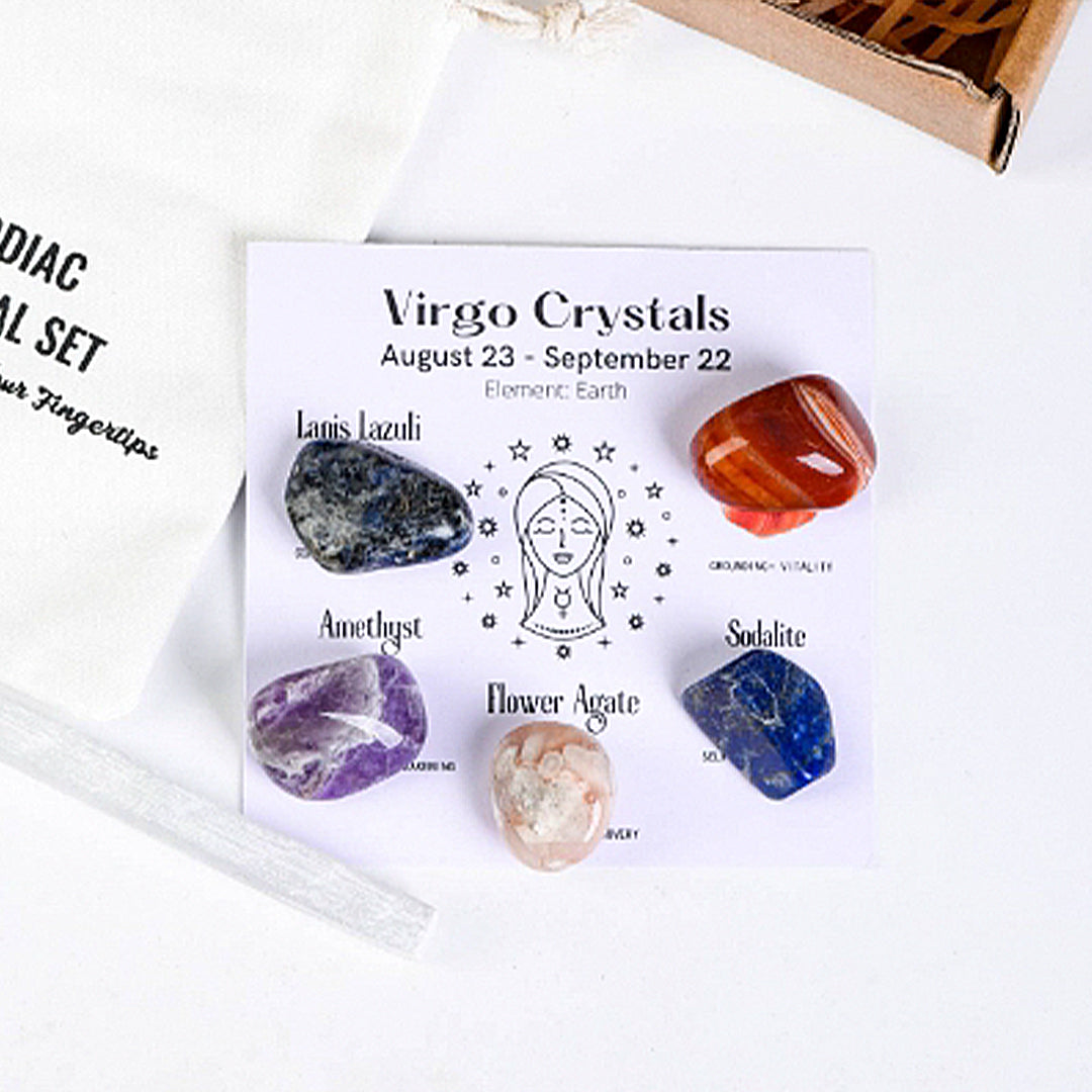 Zodiac Healing Stone Set