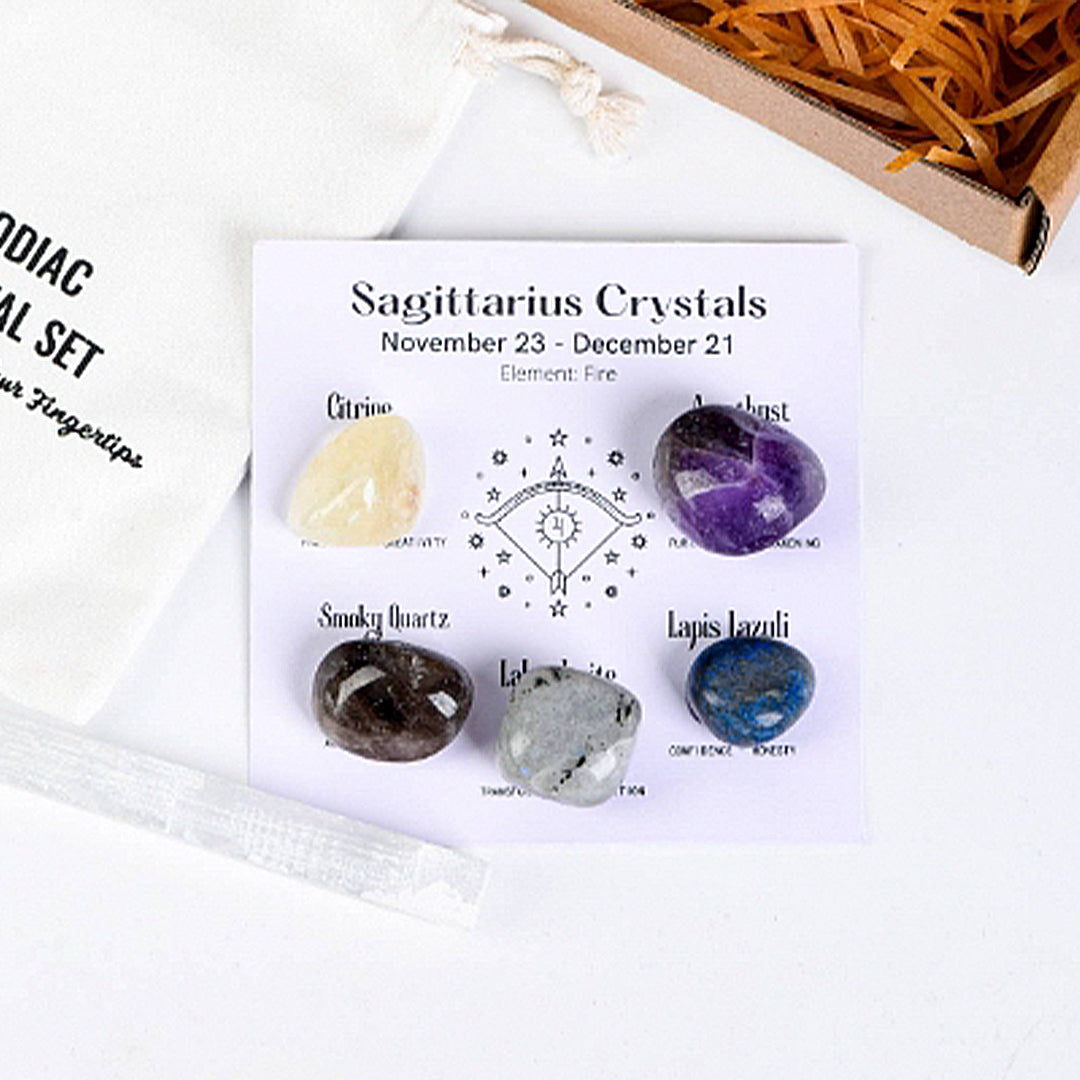 Zodiac Healing Stone Set