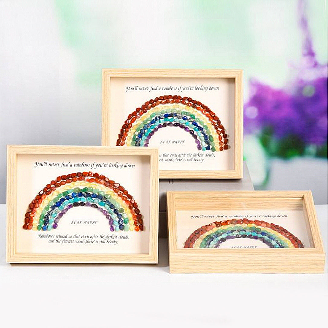 Rainbow Crystal Stone Photo Frame