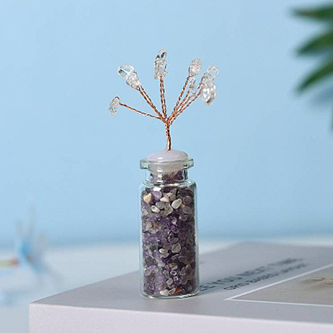 Wishing Bottle Shaped Crystal Tree Ornament