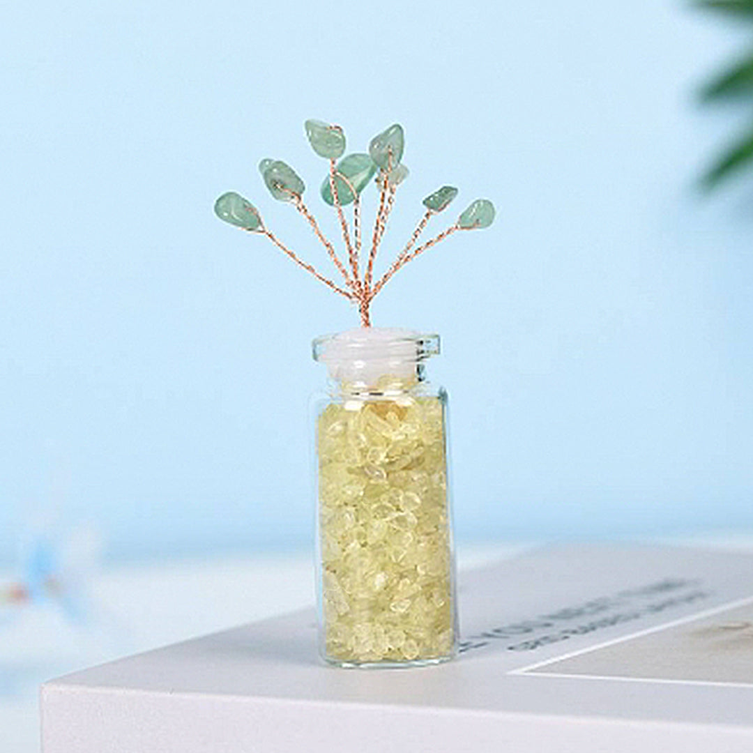 Wishing Bottle Shaped Crystal Tree Ornament