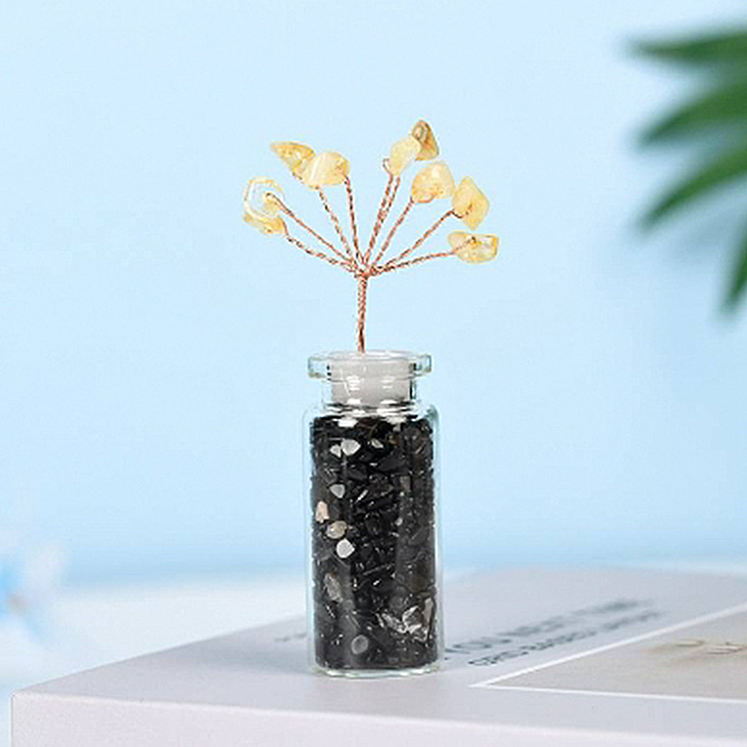 Wishing Bottle Shaped Crystal Tree Ornament