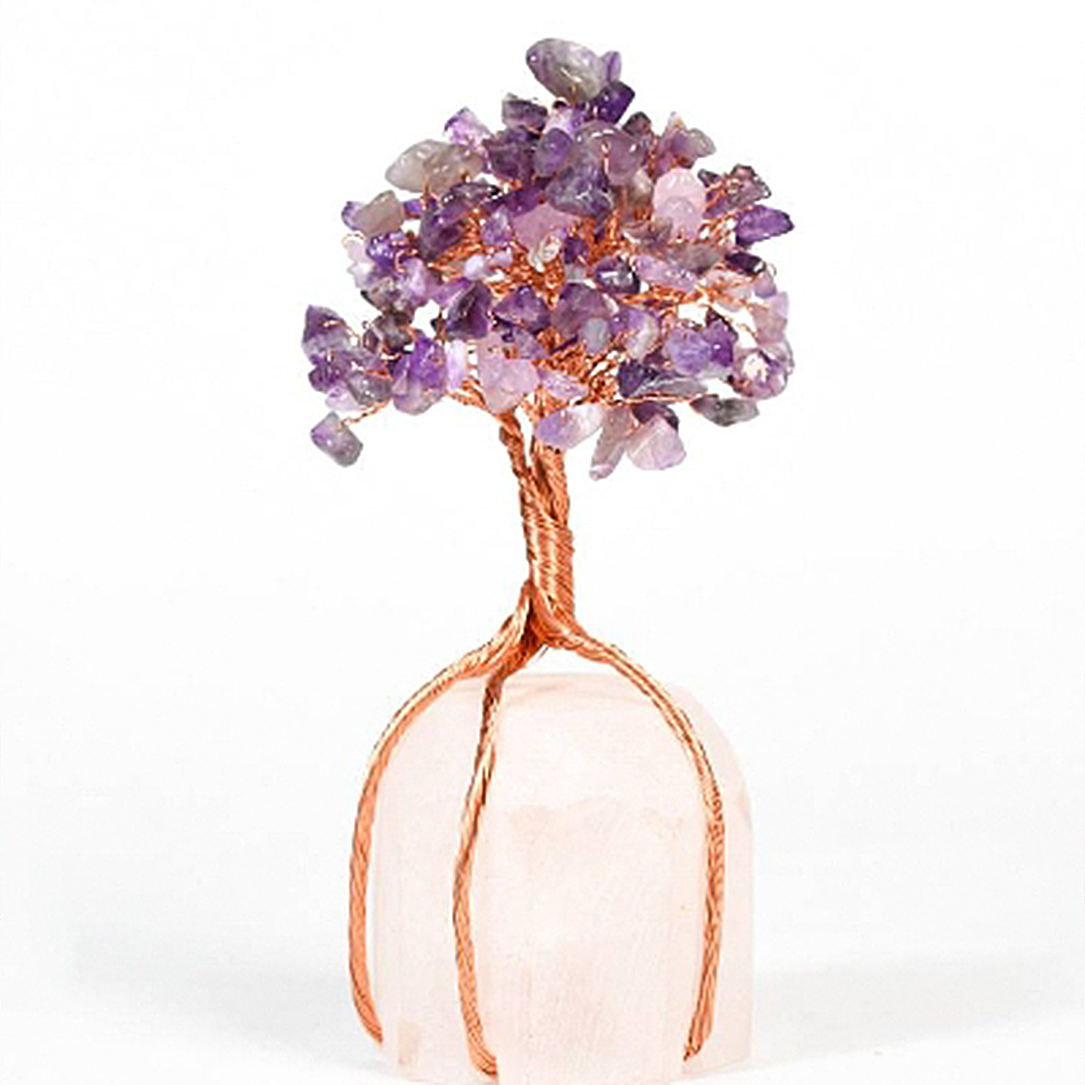 White crystal base crystal tree