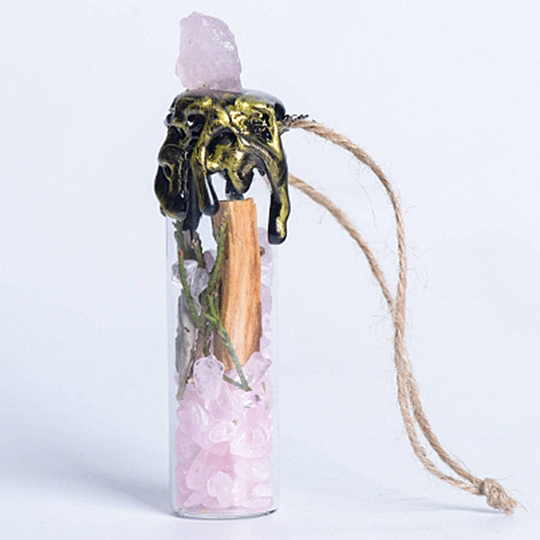 Natural Crystal Crushed Stone Wishing Bottle