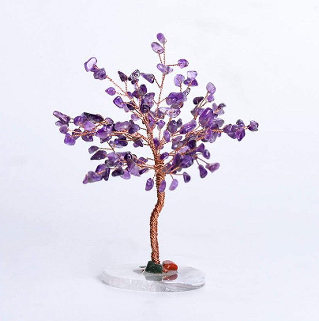 Agate base crystal tree natural crystal tree ornaments