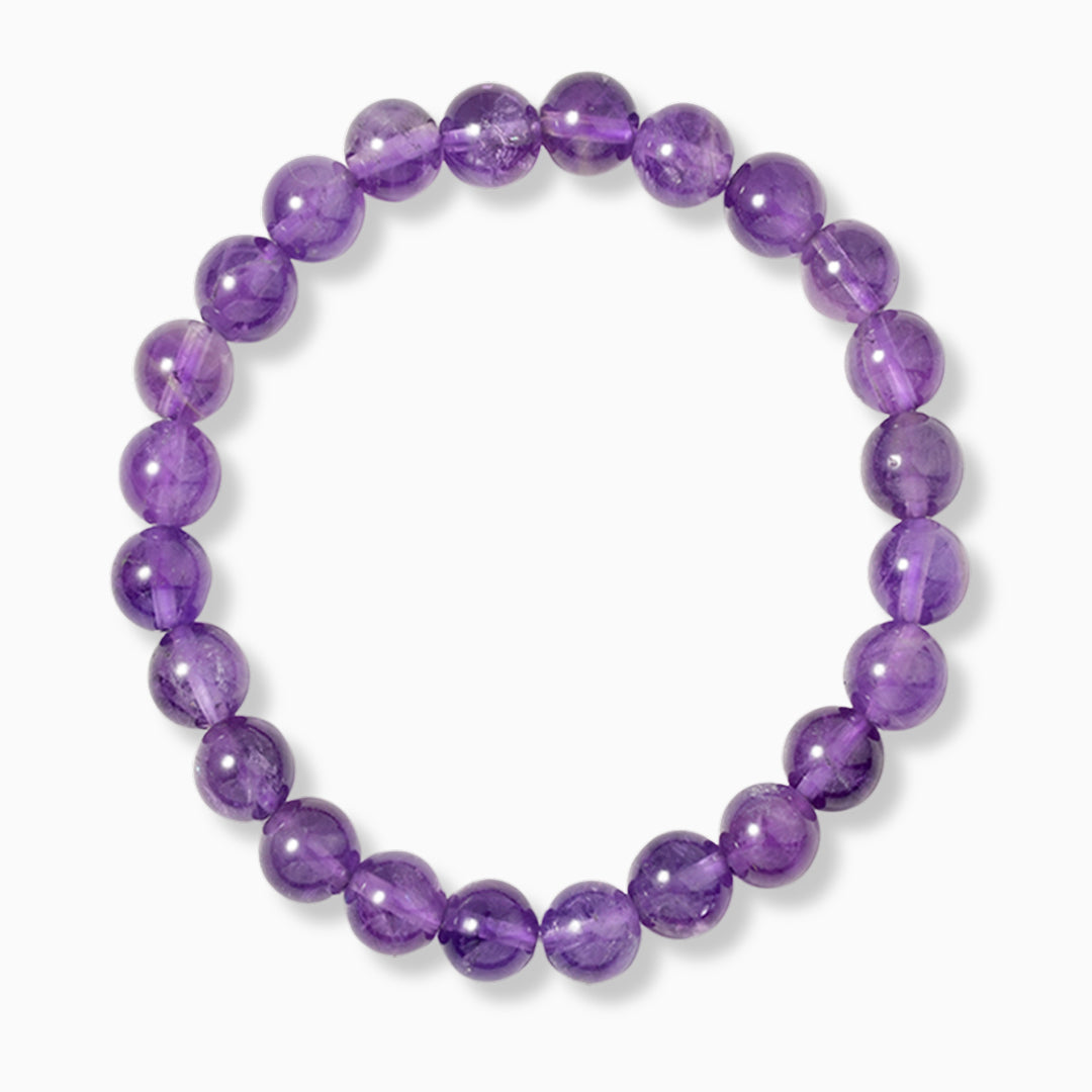 Amethyst Gemstone Stretch Bracelet