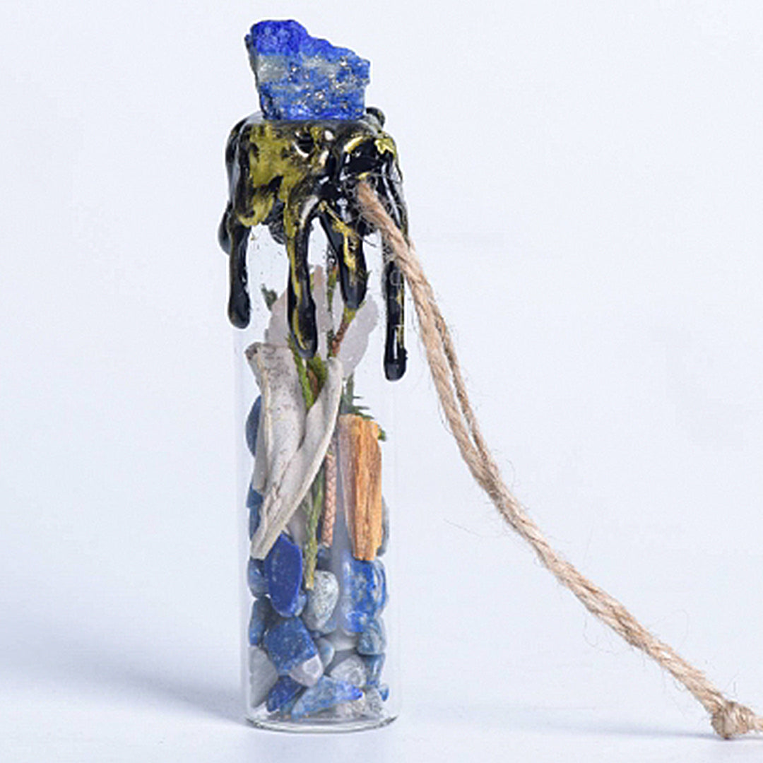 Natural Crystal Crushed Stone Wishing Bottle