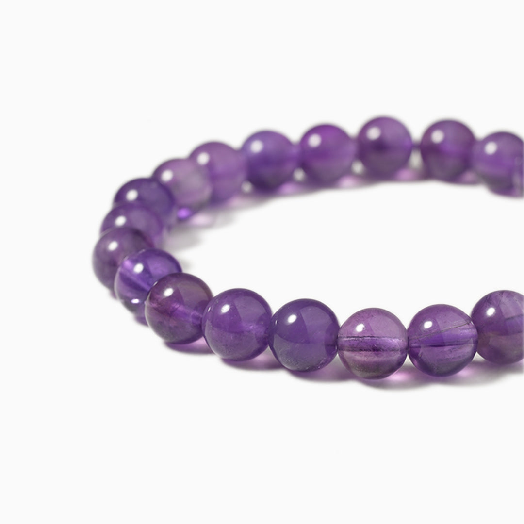 Amethyst Gemstone Stretch Bracelet