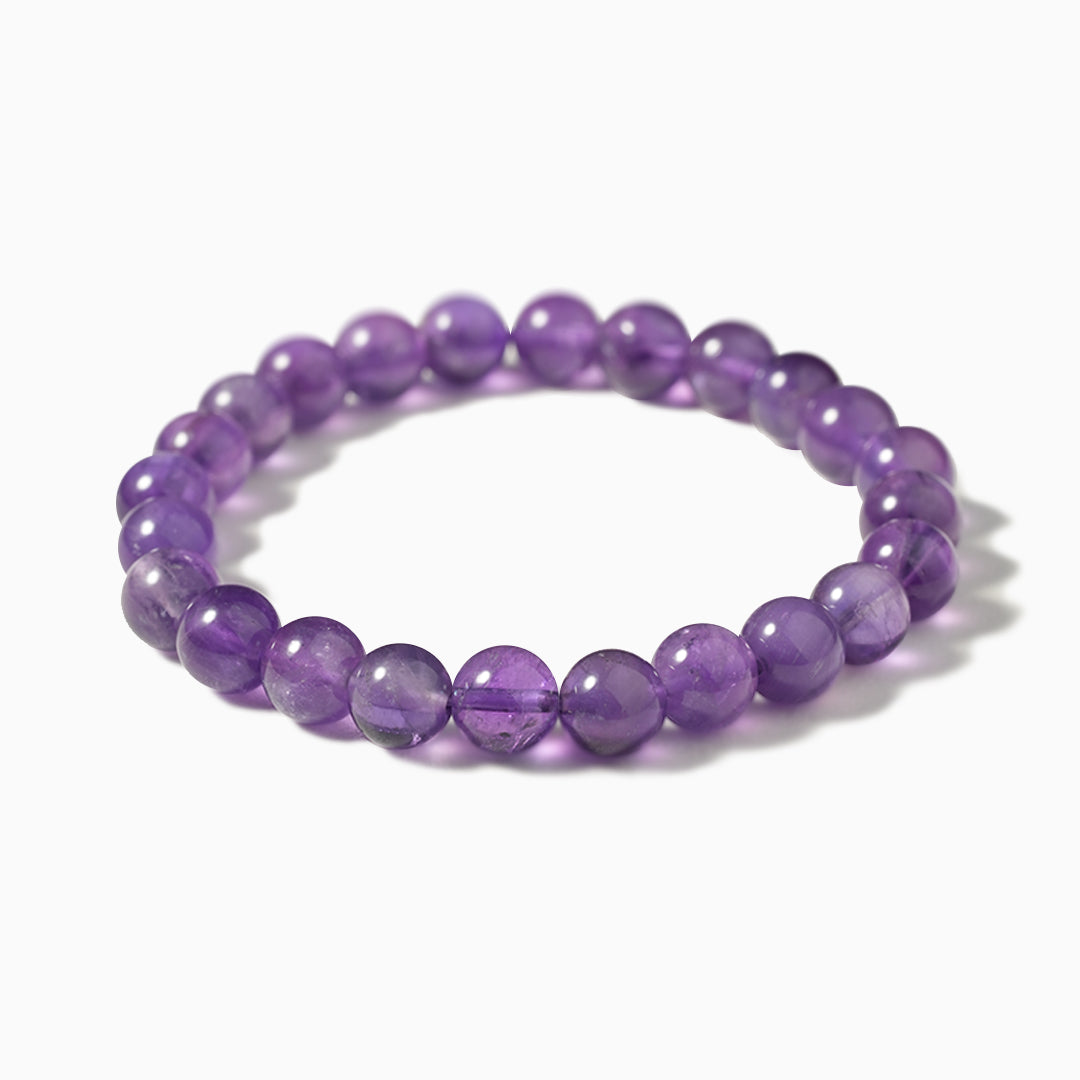 Amethyst Gemstone Stretch Bracelet