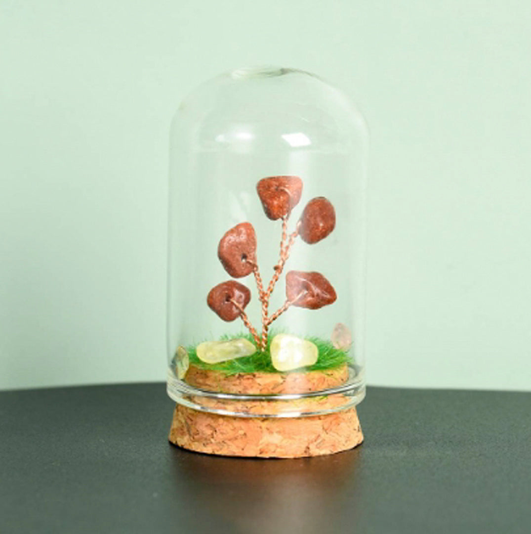 Natural crystal rough glass cover micro landscape crystal tree