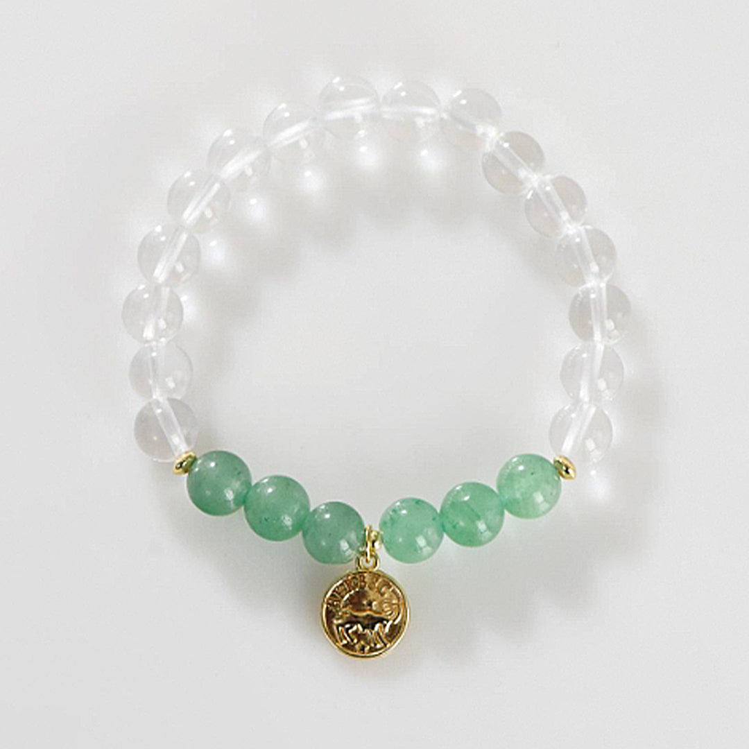 White Crystal Zodiac Bracelet