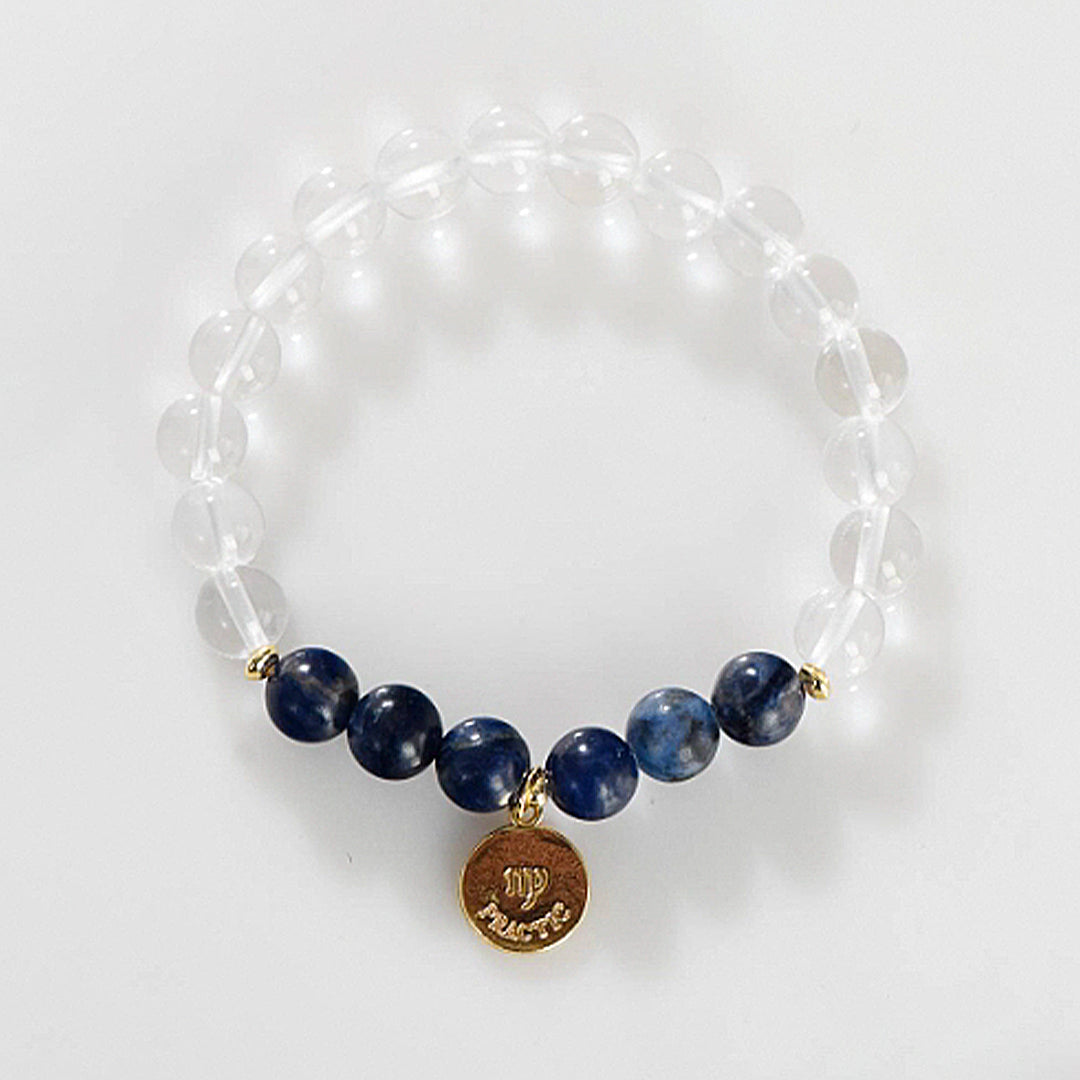 White Crystal Zodiac Bracelet