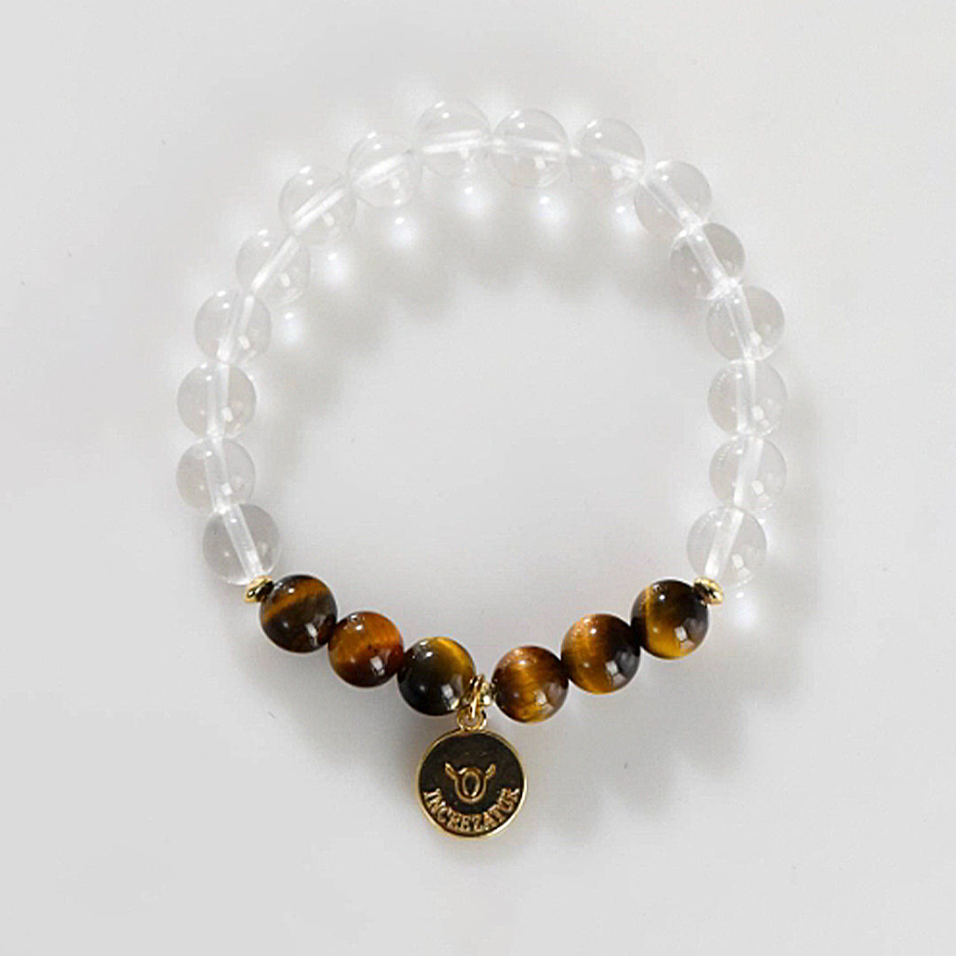White Crystal Zodiac Bracelet
