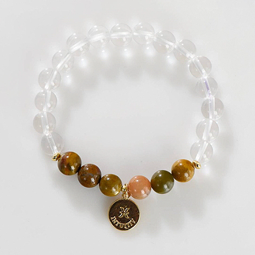 White Crystal Zodiac Bracelet