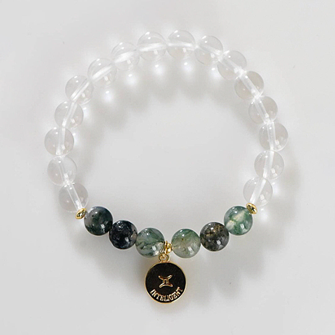 White Crystal Zodiac Bracelet