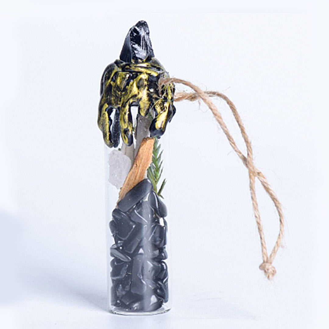 Natural Crystal Crushed Stone Wishing Bottle