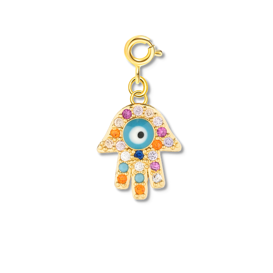 Rainbow Hamsa Charm