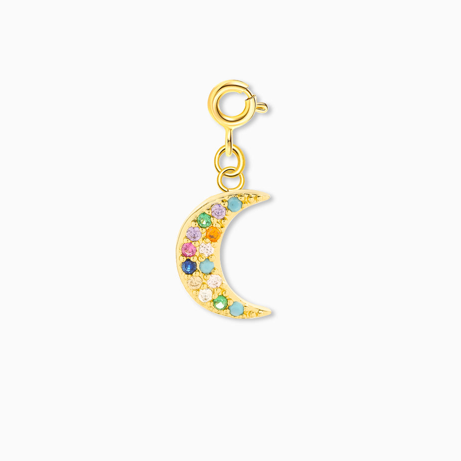 Rainbow Crescent Pendant