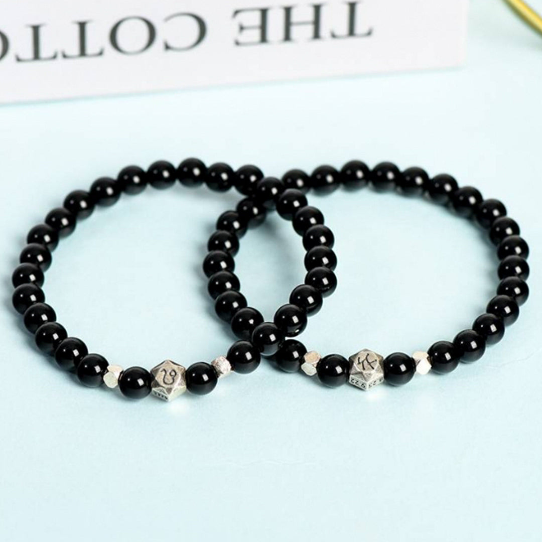 The Obsidian Zodiac Bracelet