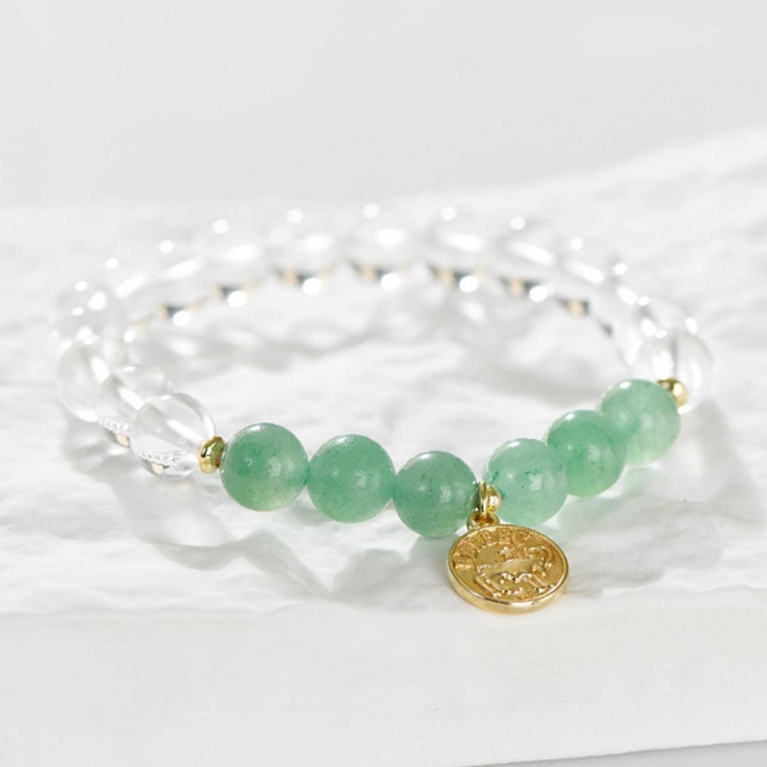 White Crystal Zodiac Bracelet