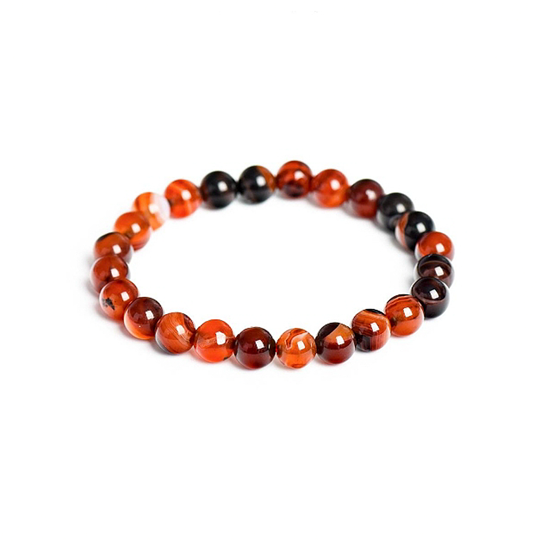 Silk-Wound Agate Bracelet