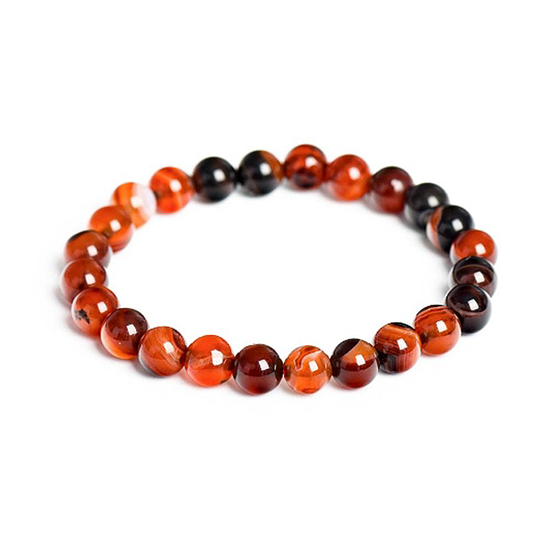 Silk-Wound Agate Bracelet