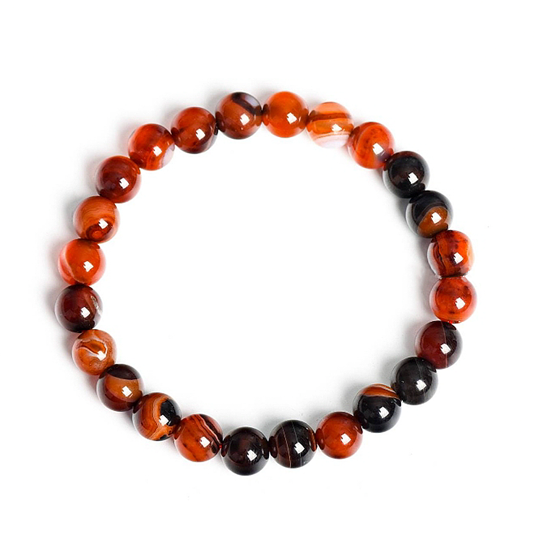 Silk-Wound Agate Bracelet