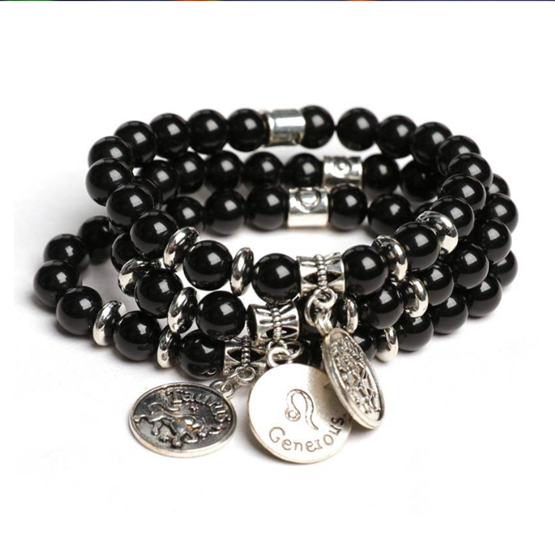 Obsidian Zodiac Bracelet