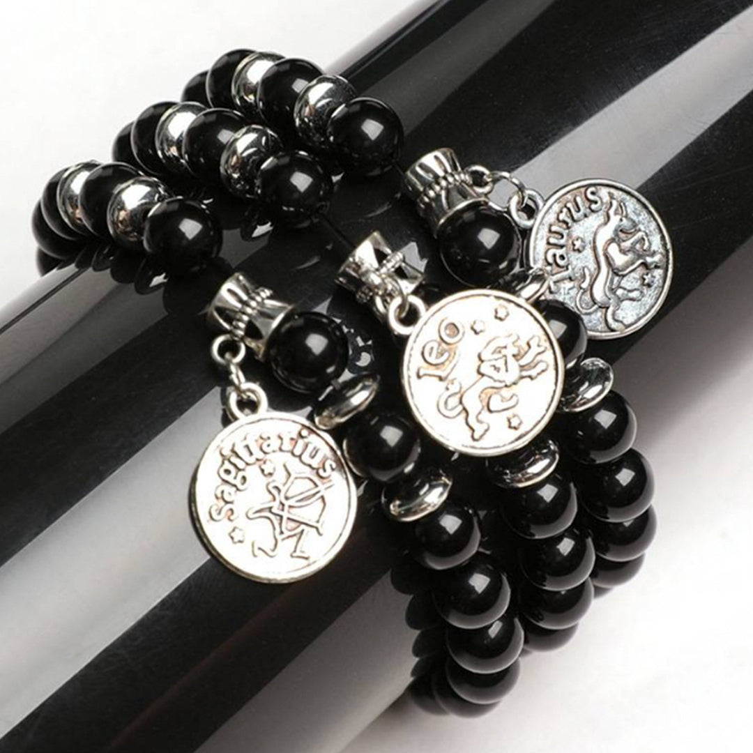 Obsidian Zodiac Bracelet