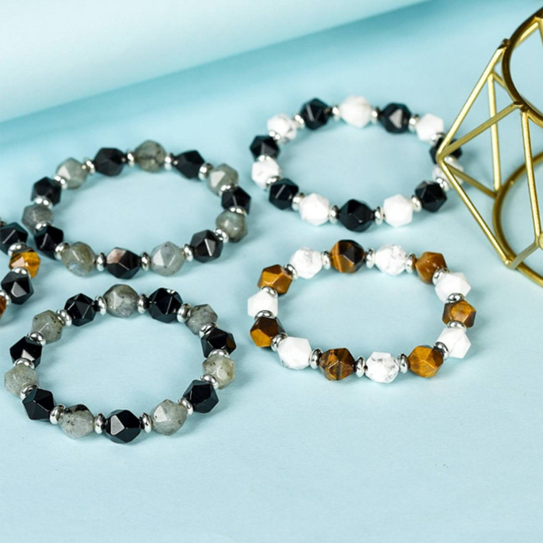 Faceted Double Gemstone Bracelet