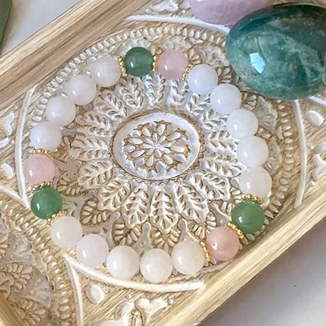 Handmade beaded natural stone bracelets