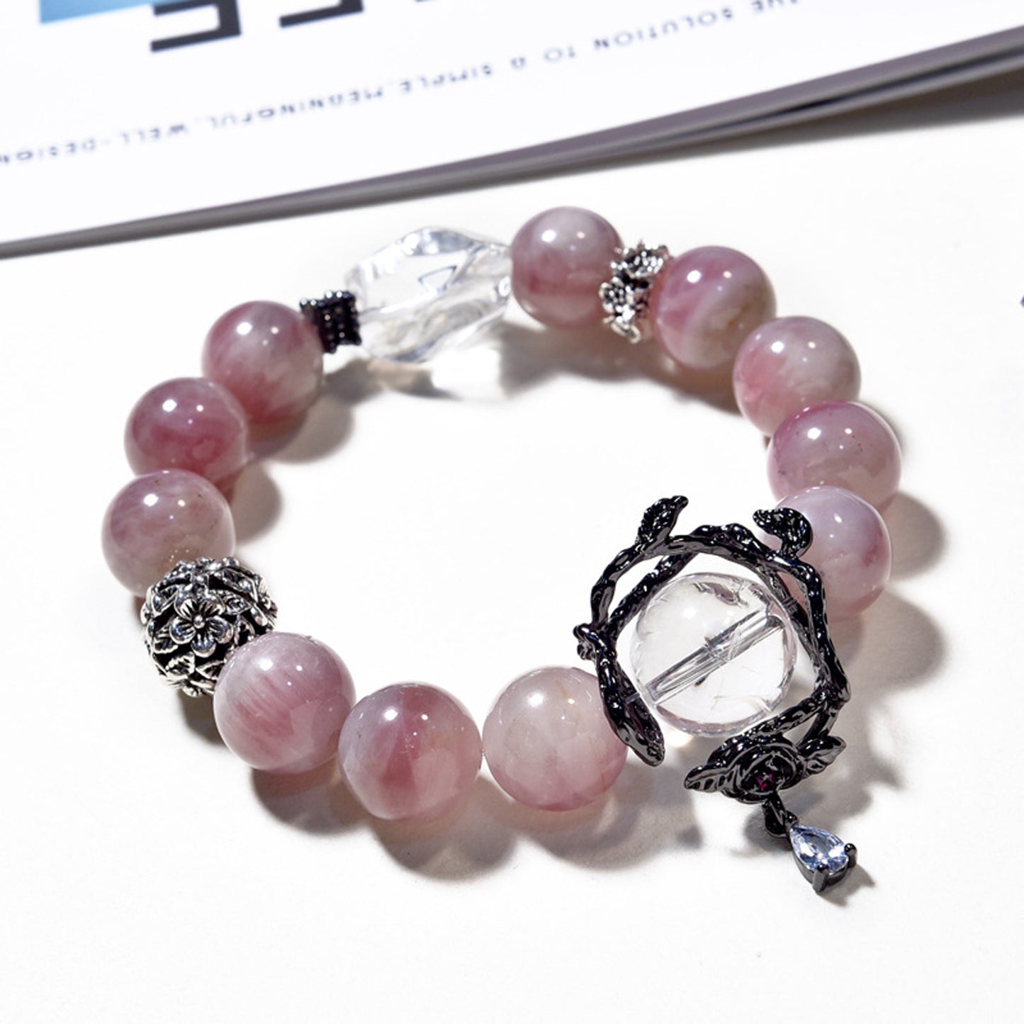Purple Madagascar Rose Quartz Bracelet