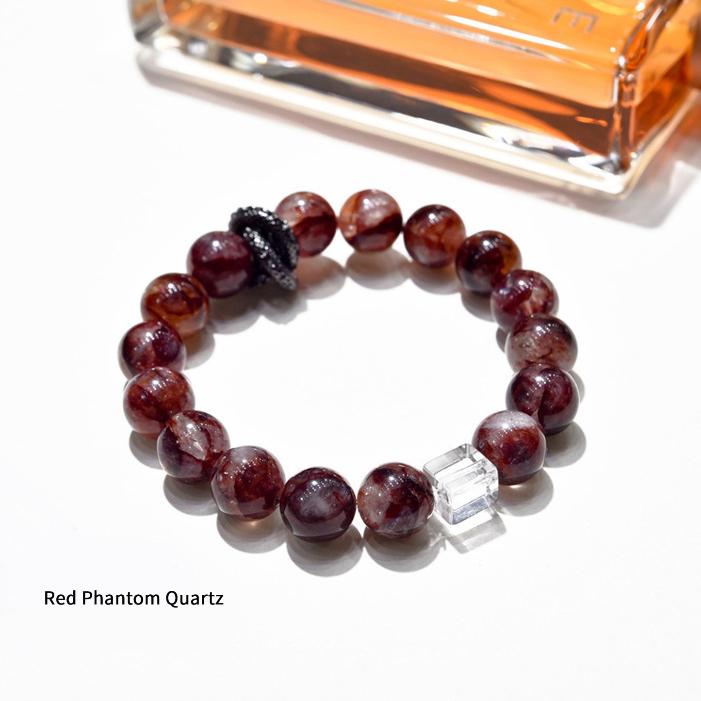 Natural Red Phantom Quartz Bracelet