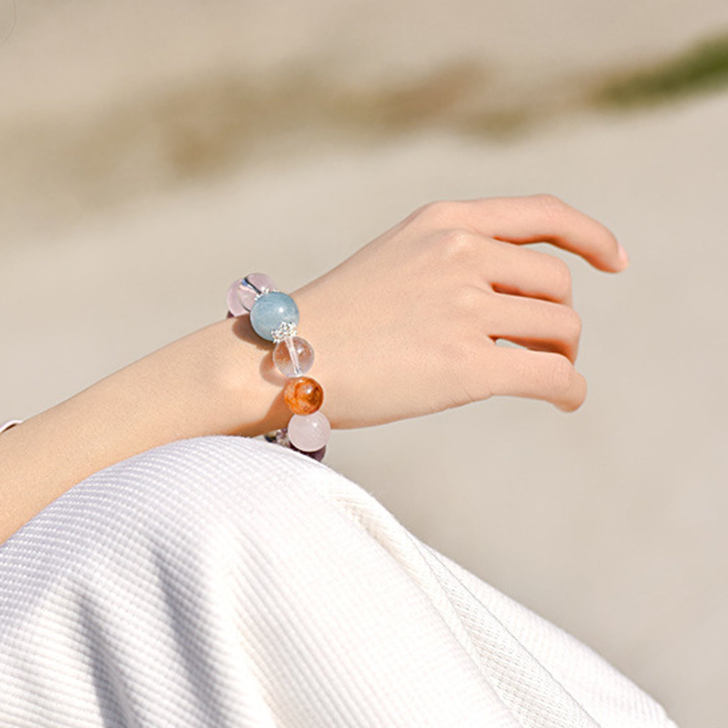 White Brilliant Stars Bracelet