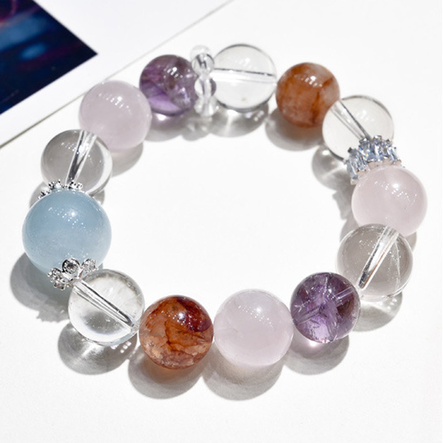 White Brilliant Stars Bracelet