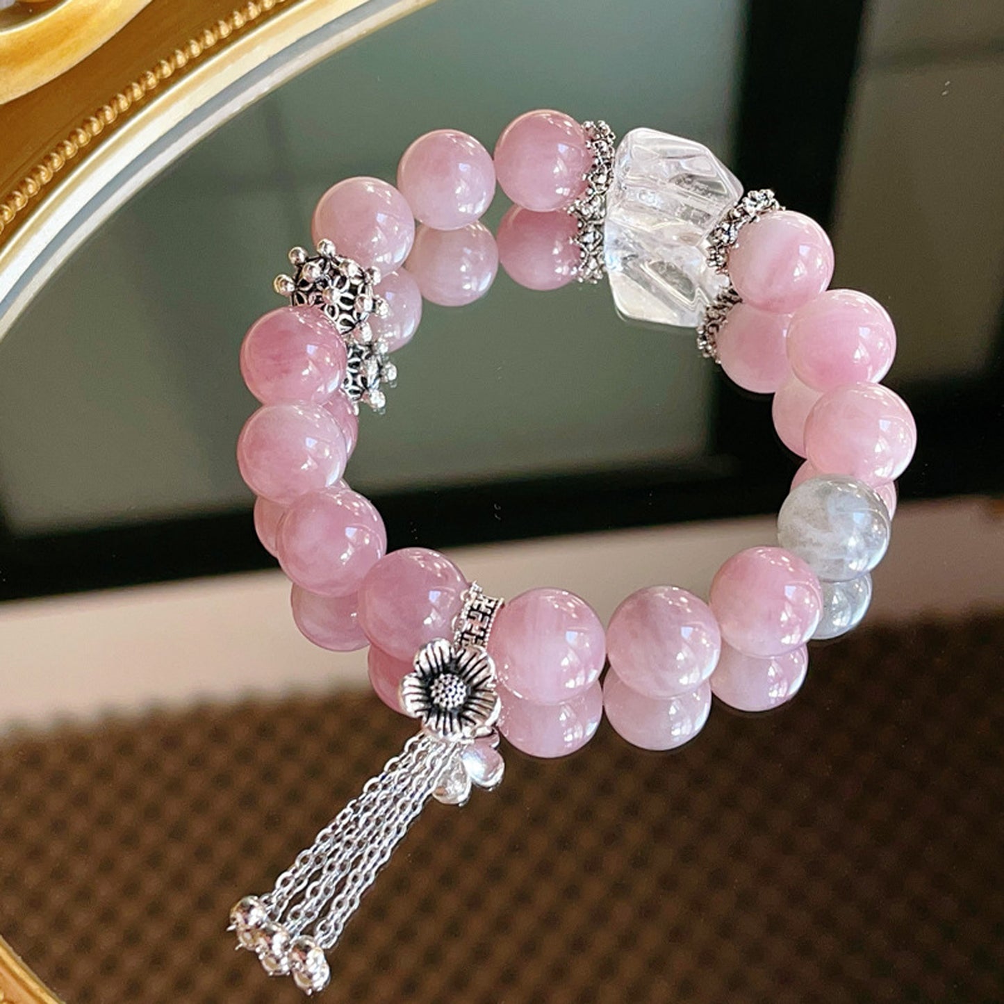 Purple Madagascar Rose Quartz Bracelet