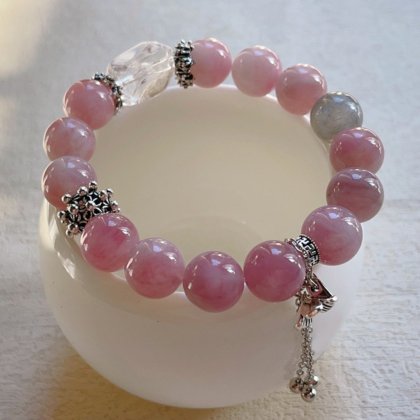 Purple Madagascar Rose Quartz Bracelet