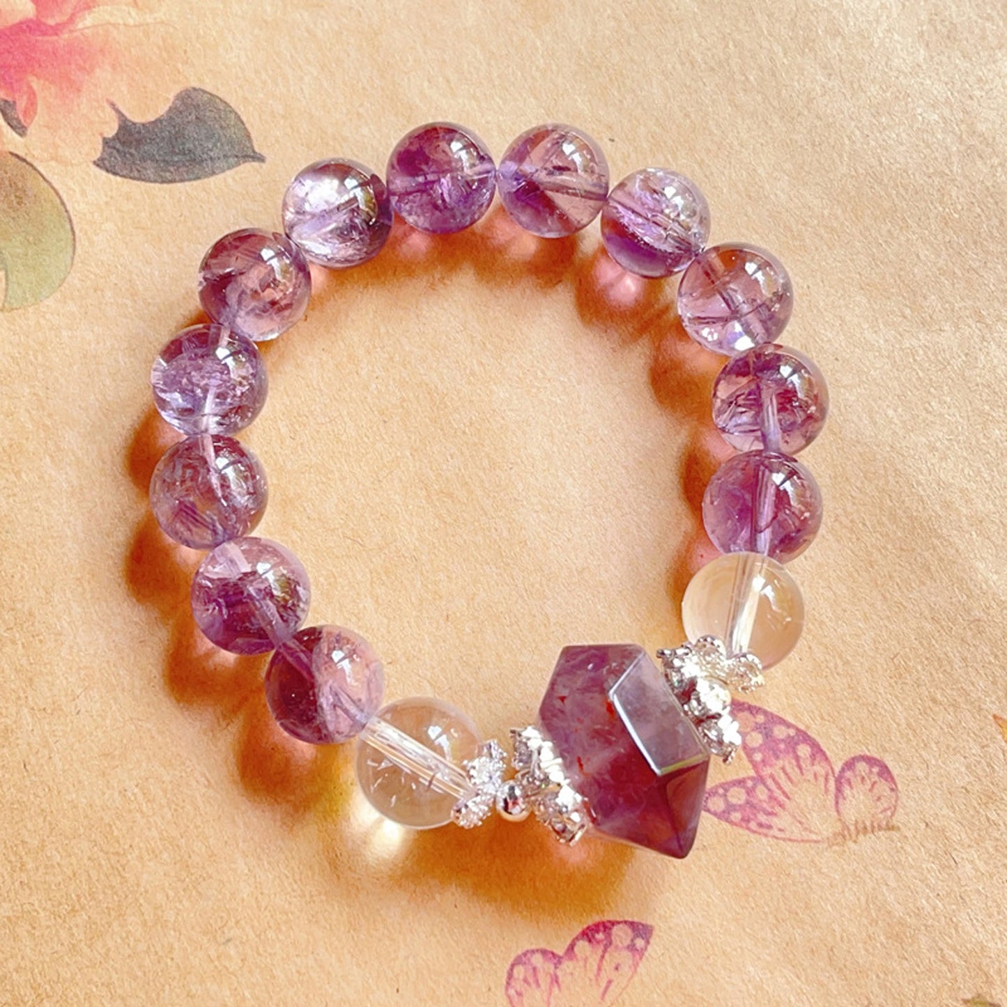 Purple Azeztulite Bracelet