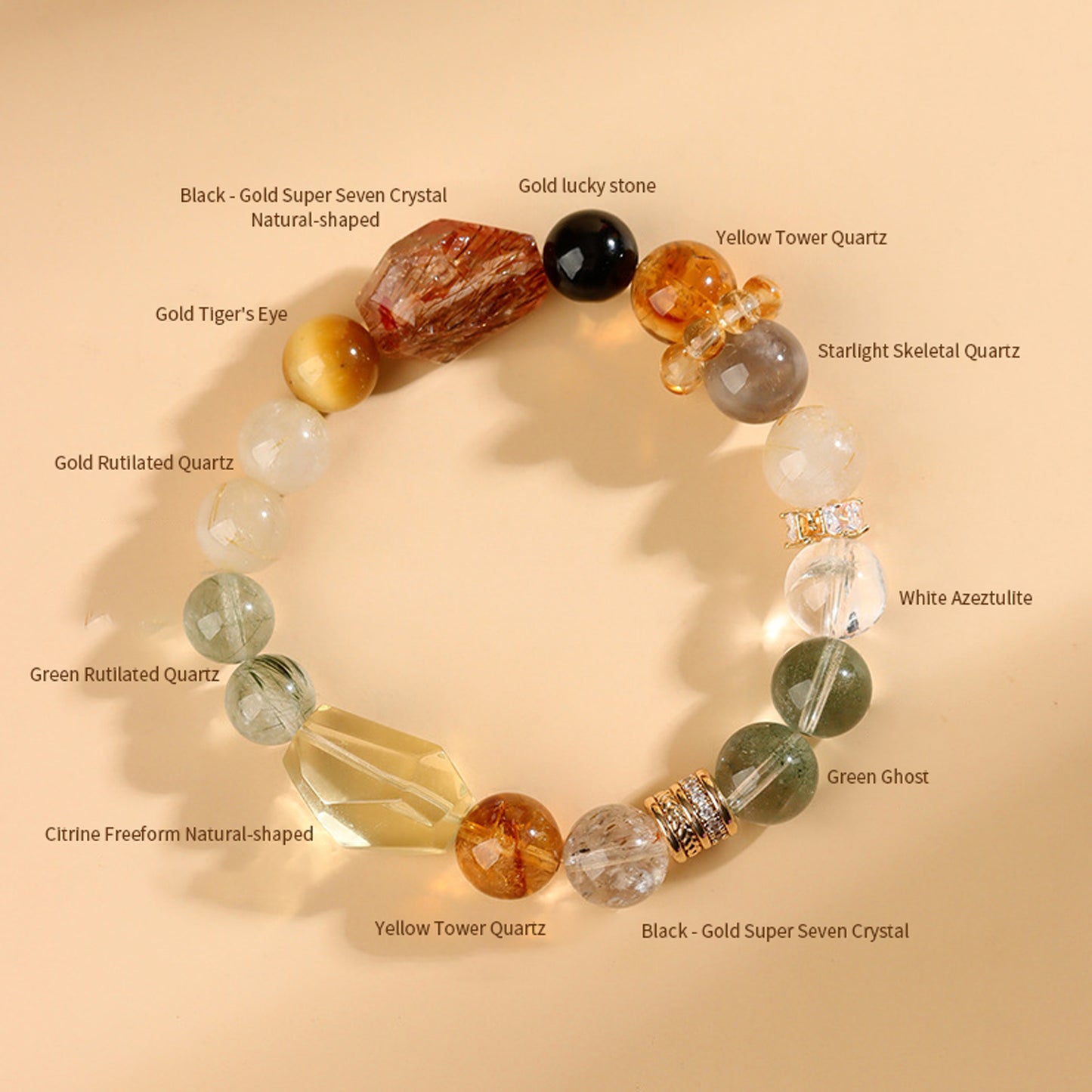 Multi-Color Crystal Stone Bracelet